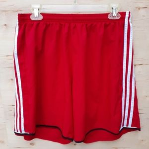 ADIDAS Adizero Climalite RED 3 Stripe Shorts XL